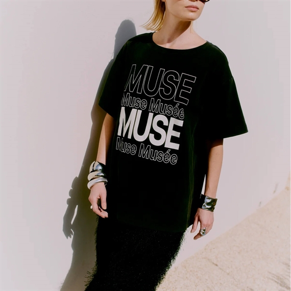 Copenhagen Muse CMMUSE Logo Print T-shirt, Sort